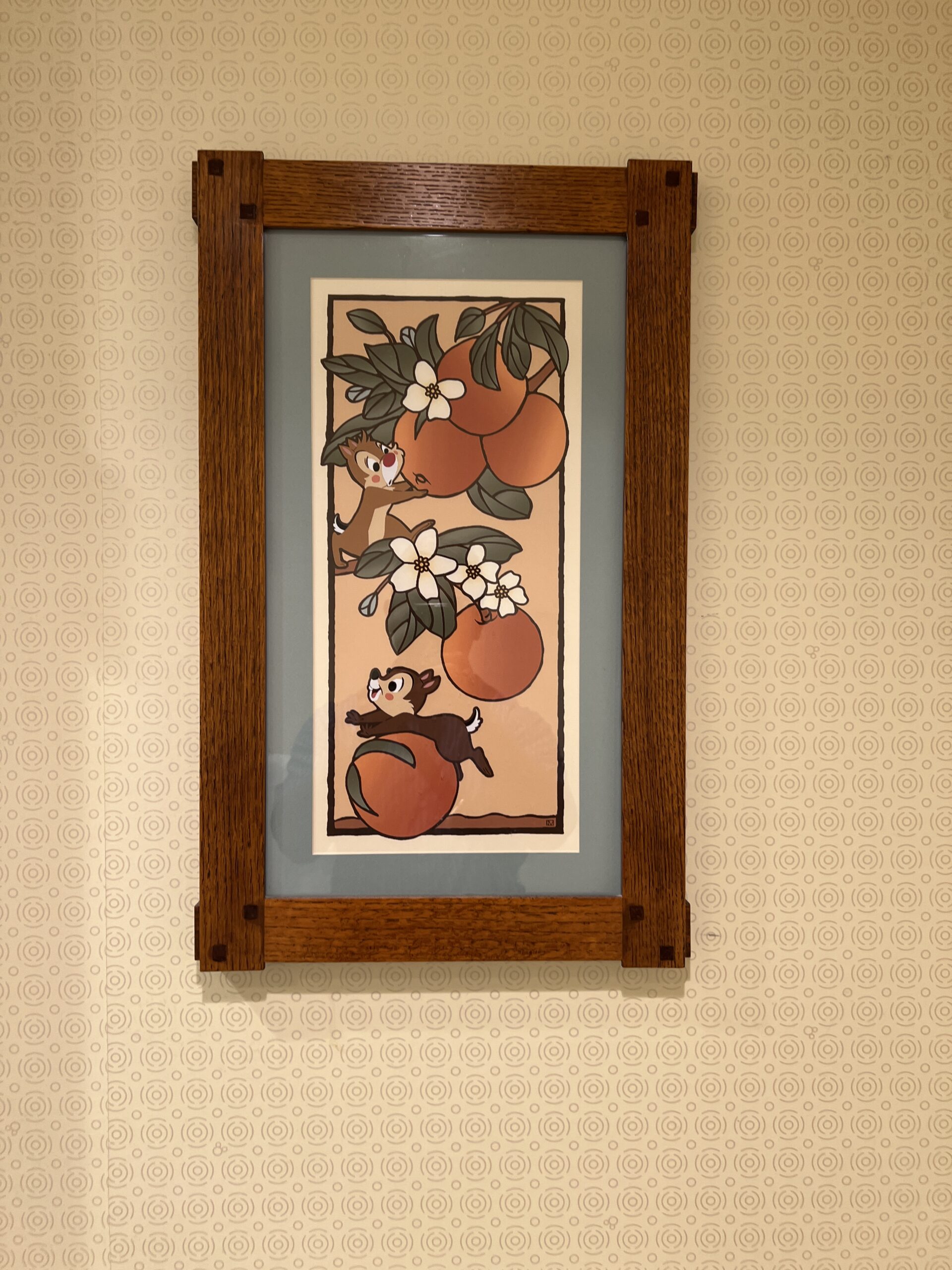 チップとデールの客室アート
