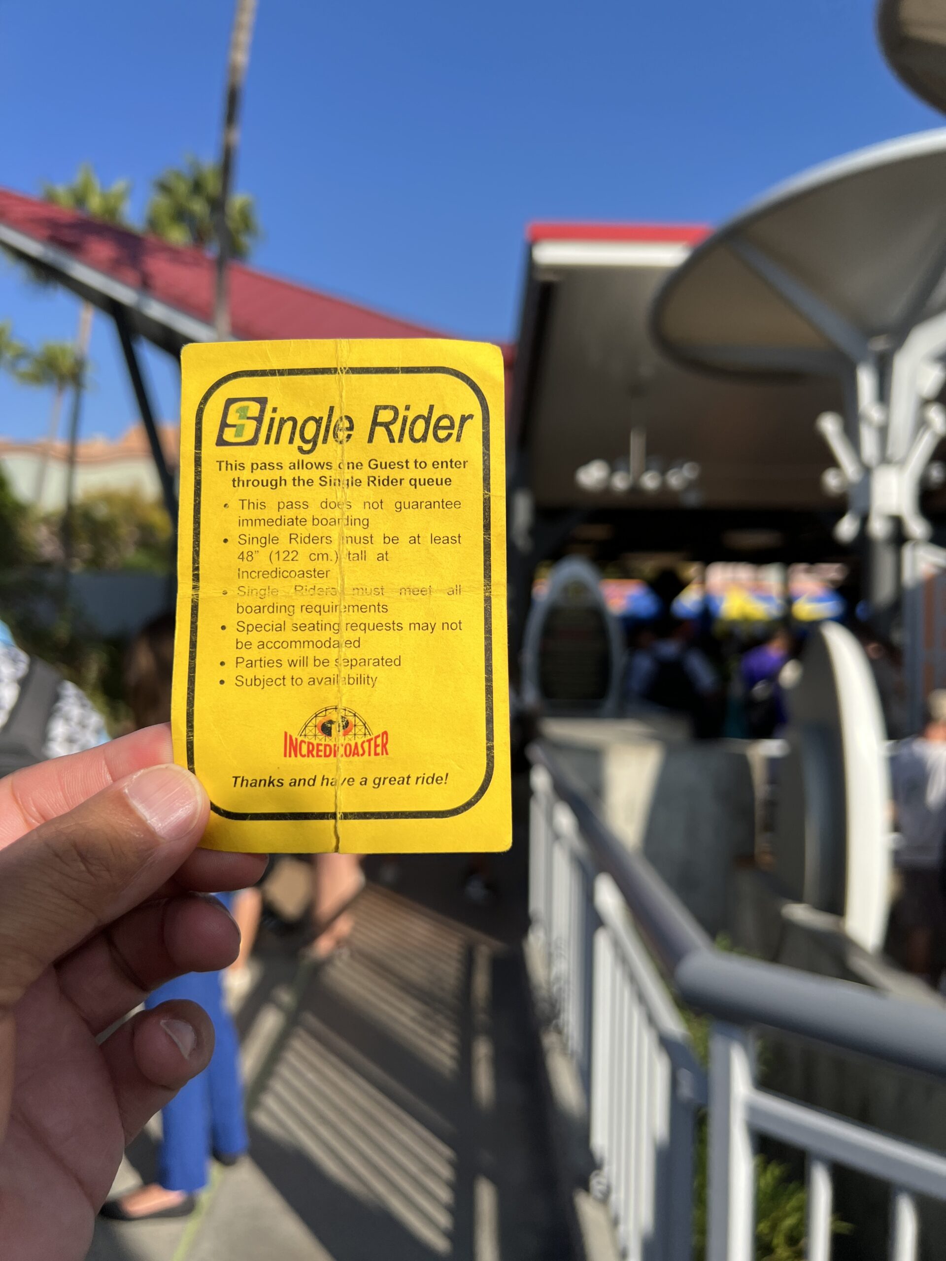 インクレディコースターで受け取ったシングルライダーカード