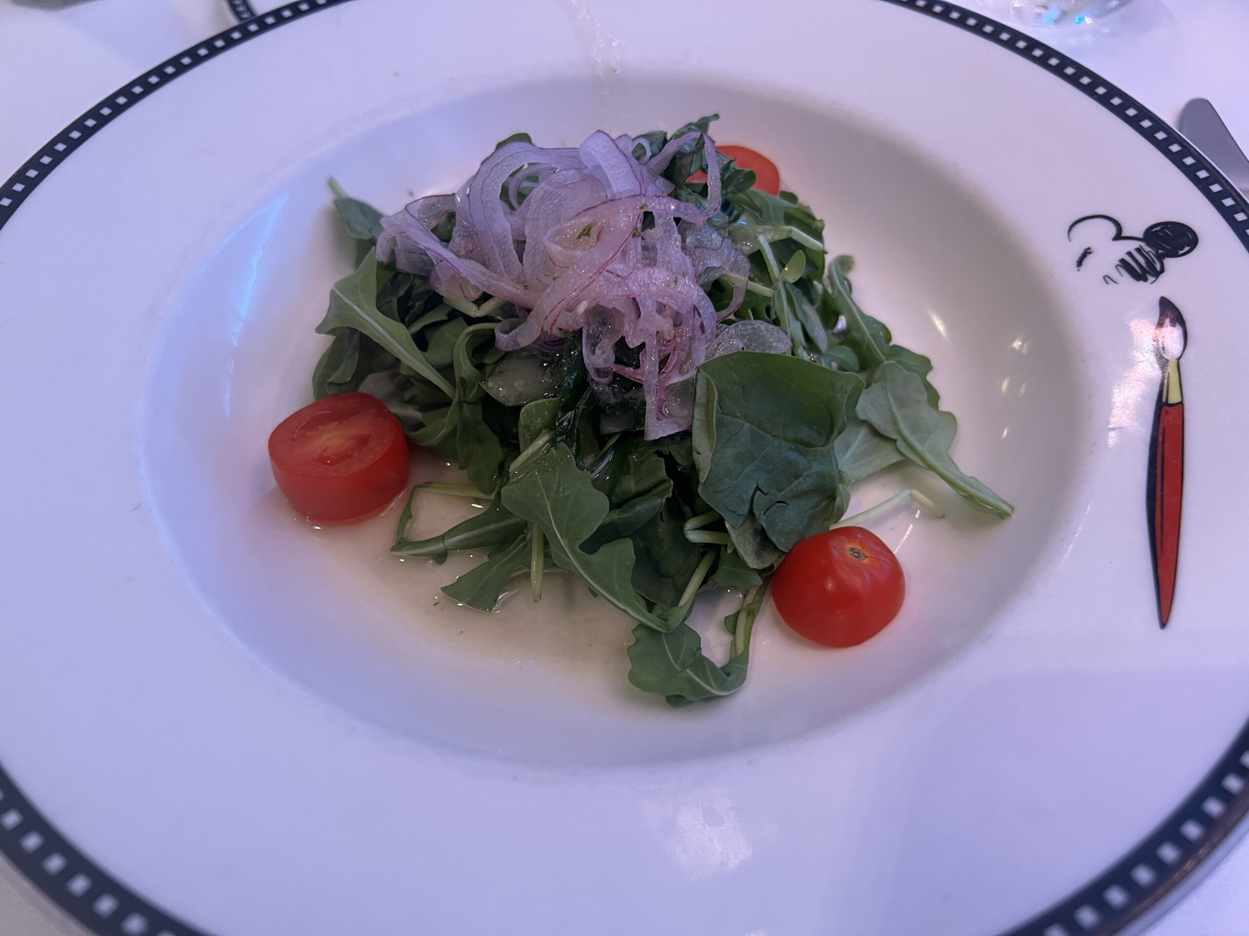 アルグラとほうれん草のサラダ